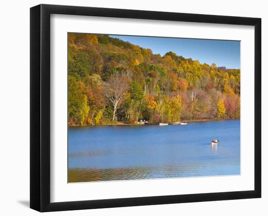 Lake Waramaug, Connecticut, New England, United States of America, North America-Alan Copson-Framed Photographic Print