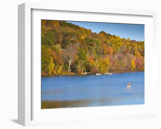 Lake Waramaug, Connecticut, New England, United States of America, North America-Alan Copson-Framed Photographic Print