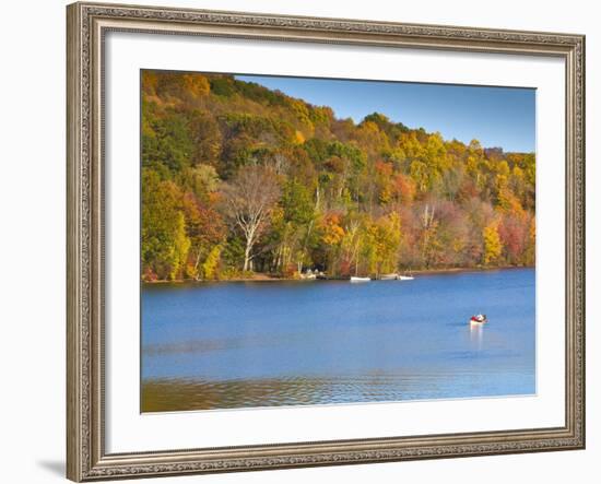 Lake Waramaug, Connecticut, New England, United States of America, North America-Alan Copson-Framed Photographic Print