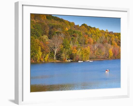 Lake Waramaug, Connecticut, New England, United States of America, North America-Alan Copson-Framed Photographic Print