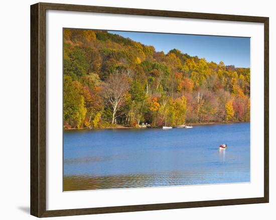 Lake Waramaug, Connecticut, New England, United States of America, North America-Alan Copson-Framed Photographic Print