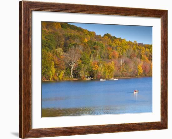 Lake Waramaug, Connecticut, New England, United States of America, North America-Alan Copson-Framed Photographic Print