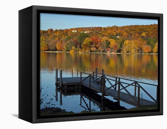 Lake Waramaug, Connecticut, New England, USA-Demetrio Carrasco-Framed Premier Image Canvas