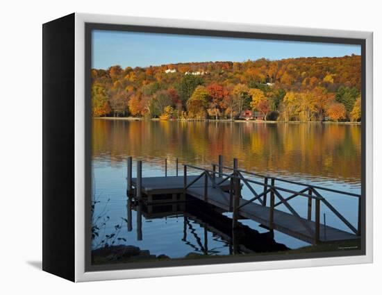 Lake Waramaug, Connecticut, New England, USA-Demetrio Carrasco-Framed Premier Image Canvas