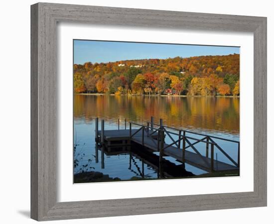 Lake Waramaug, Connecticut, New England, USA-Demetrio Carrasco-Framed Photographic Print