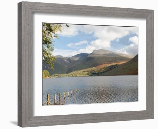 Lake Wastwater with Scafell Pike 3210Ft, and Scafell 3161Ft, Wasdale Valley, Cumbria-James Emmerson-Framed Photographic Print