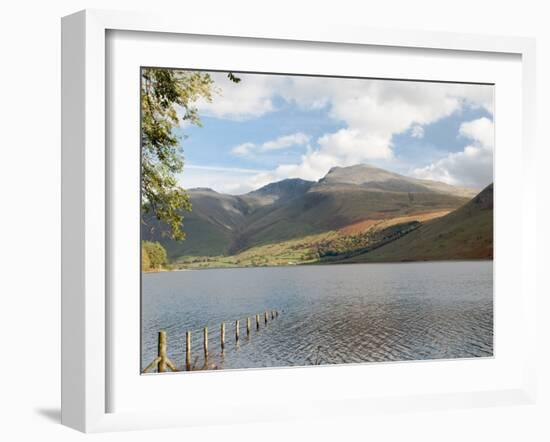 Lake Wastwater with Scafell Pike 3210Ft, and Scafell 3161Ft, Wasdale Valley, Cumbria-James Emmerson-Framed Photographic Print