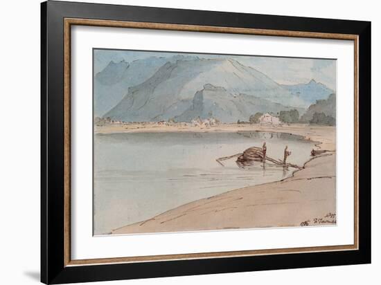 Lake Windermere, 1786-Francis Towne-Framed Giclee Print