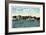 Lake Winnipesaukee, Maine - Mt. Washington Steamer at Wolfeboro Wharf-Lantern Press-Framed Art Print