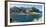 Lake with mountain range in the background, Lake Hawea, Makarora-Lake Hawea Road, State Highway...-null-Framed Photographic Print