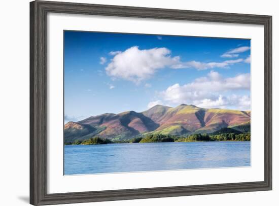 Lake with Mountains in the Background, Derwent Water, Lake District National Park, Cumbria, England-null-Framed Photographic Print