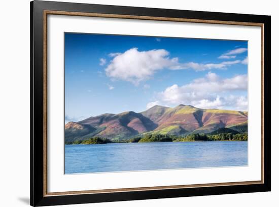 Lake with Mountains in the Background, Derwent Water, Lake District National Park, Cumbria, England-null-Framed Photographic Print