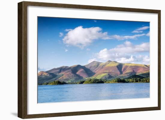 Lake with Mountains in the Background, Derwent Water, Lake District National Park, Cumbria, England-null-Framed Photographic Print