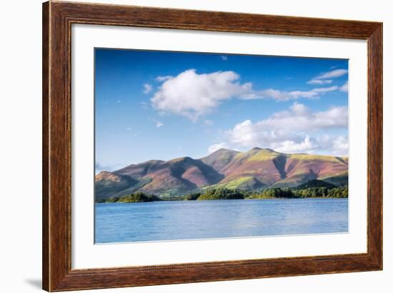 Lake with Mountains in the Background, Derwent Water, Lake District National Park, Cumbria, England-null-Framed Photographic Print