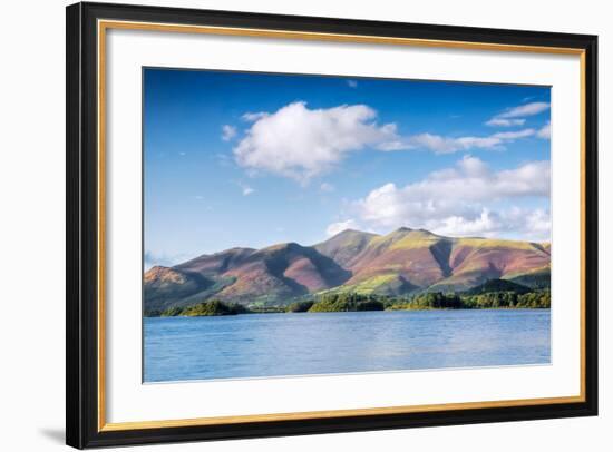 Lake with Mountains in the Background, Derwent Water, Lake District National Park, Cumbria, England-null-Framed Photographic Print