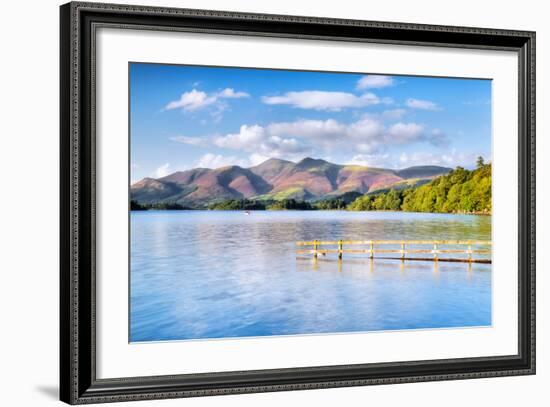 Lake with Mountains in the Background, Derwent Water, Lake District National Park, Cumbria, England--Framed Photographic Print