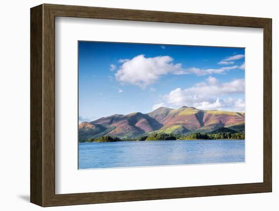 Lake with Mountains in the Background, Derwent Water, Lake District National Park, Cumbria, England-null-Framed Photographic Print