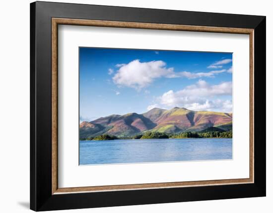 Lake with Mountains in the Background, Derwent Water, Lake District National Park, Cumbria, England-null-Framed Photographic Print