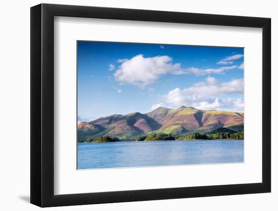 Lake with Mountains in the Background, Derwent Water, Lake District National Park, Cumbria, England-null-Framed Photographic Print