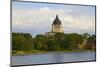 Lake with view of South Dakota State Capitol and complex, Pierre, South Dakota, built between 19...-null-Mounted Photographic Print