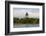 Lake with view of South Dakota State Capitol and complex, Pierre, South Dakota, built between 19...-null-Framed Photographic Print