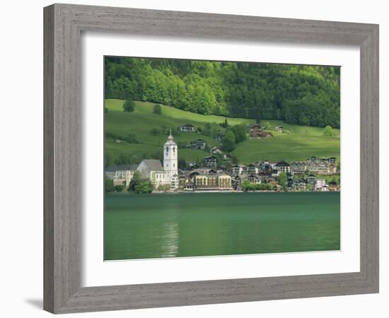 Lake Wolfgangsee, St. Wolfgang, the Salzkammergut, Austria, Europe-Gavin Hellier-Framed Photographic Print