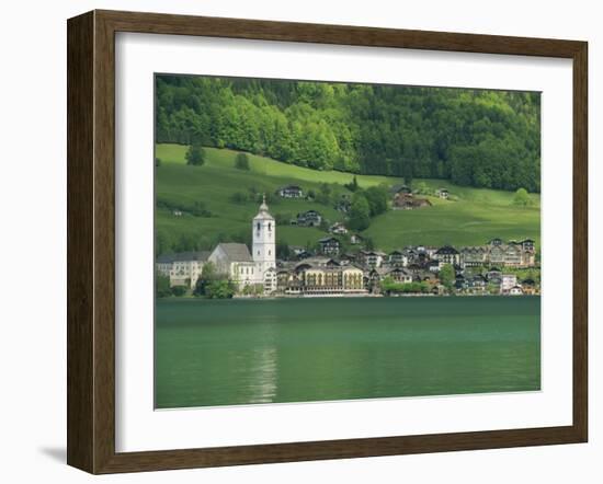 Lake Wolfgangsee, St. Wolfgang, the Salzkammergut, Austria, Europe-Gavin Hellier-Framed Photographic Print