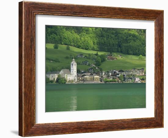 Lake Wolfgangsee, St. Wolfgang, the Salzkammergut, Austria, Europe-Gavin Hellier-Framed Photographic Print