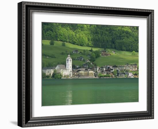 Lake Wolfgangsee, St. Wolfgang, the Salzkammergut, Austria, Europe-Gavin Hellier-Framed Photographic Print