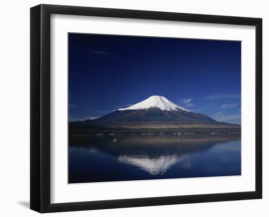 Lake Yamanaka, Mount Fuji, Japan-null-Framed Photographic Print