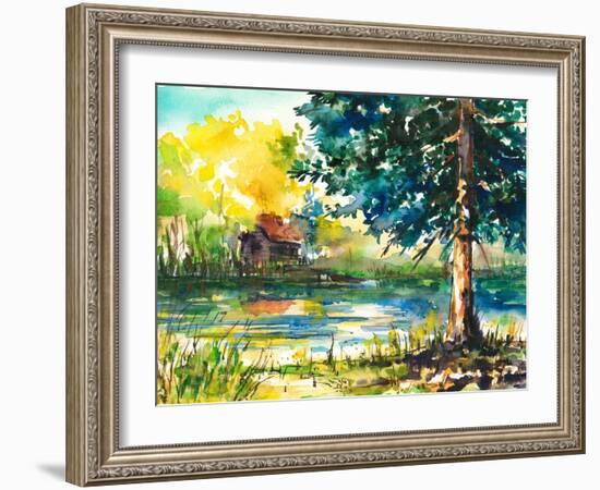 Lake-DannyWilde-Framed Art Print