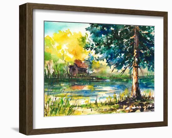 Lake-DannyWilde-Framed Art Print