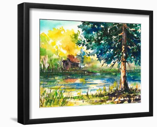 Lake-DannyWilde-Framed Art Print