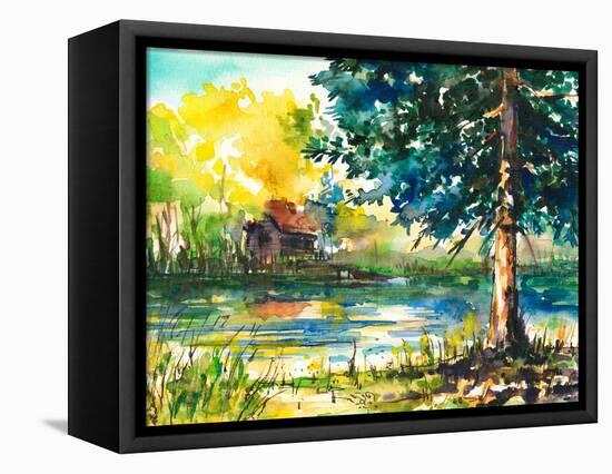 Lake-DannyWilde-Framed Stretched Canvas