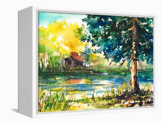 Lake-DannyWilde-Framed Stretched Canvas