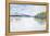 Lakefront Watercolor-Lora Gold-Framed Stretched Canvas