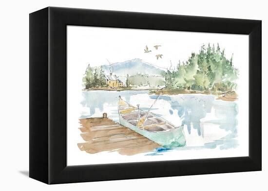 Lakehouse I on White-Anne Tavoletti-Framed Stretched Canvas