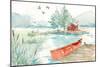 Lakehouse II Red-Anne Tavoletti-Mounted Art Print