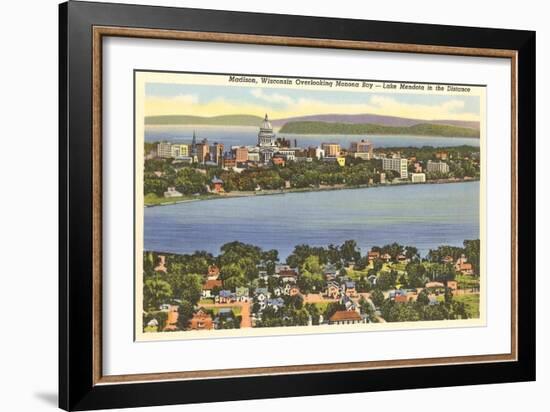 Lakes Mendota and Monona, Madison, Wisconsin-null-Framed Art Print