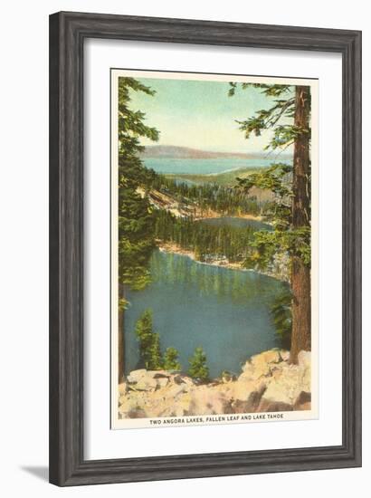 Lakes Near Lake Tahoe-null-Framed Art Print