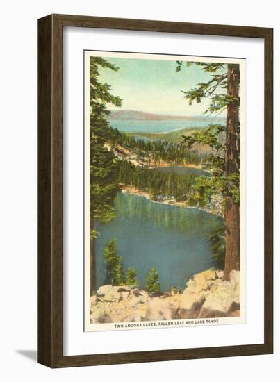 Lakes Near Lake Tahoe-null-Framed Art Print