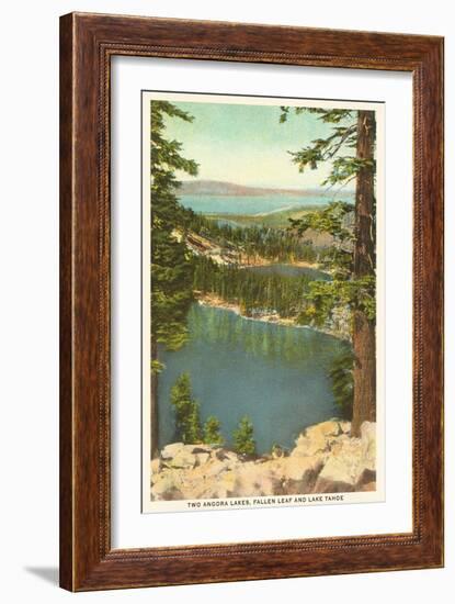 Lakes Near Lake Tahoe-null-Framed Art Print