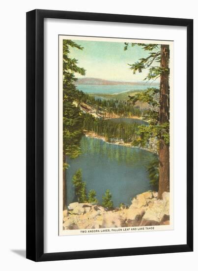 Lakes Near Lake Tahoe-null-Framed Art Print