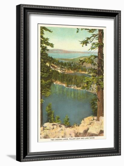 Lakes Near Lake Tahoe-null-Framed Art Print