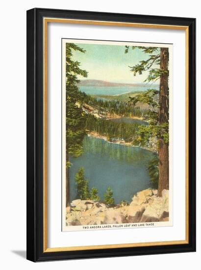 Lakes Near Lake Tahoe-null-Framed Art Print