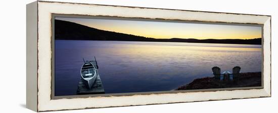 Lakescape Panorama II-James McLoughlin-Framed Premier Image Canvas