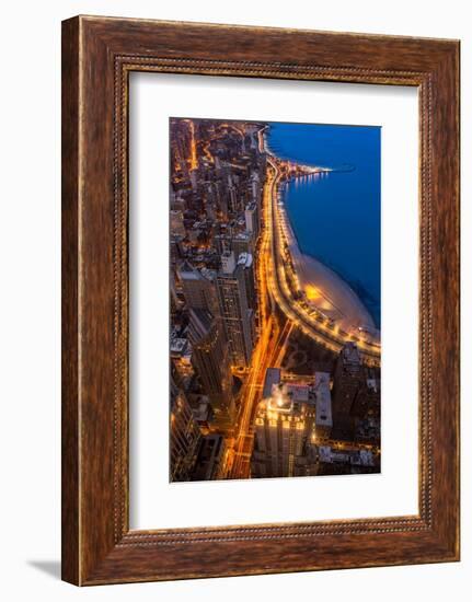 Lakeshore Drive Aloft-Steve Gadomski-Framed Photographic Print