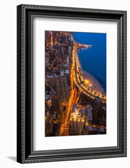 Lakeshore Drive Aloft-Steve Gadomski-Framed Photographic Print