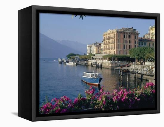 Lakeside Architecture, Bellagio, Lake Como, Lombardia, Italy-Christina Gascoigne-Framed Premier Image Canvas