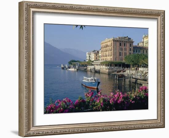 Lakeside Architecture, Bellagio, Lake Como, Lombardia, Italy-Christina Gascoigne-Framed Photographic Print